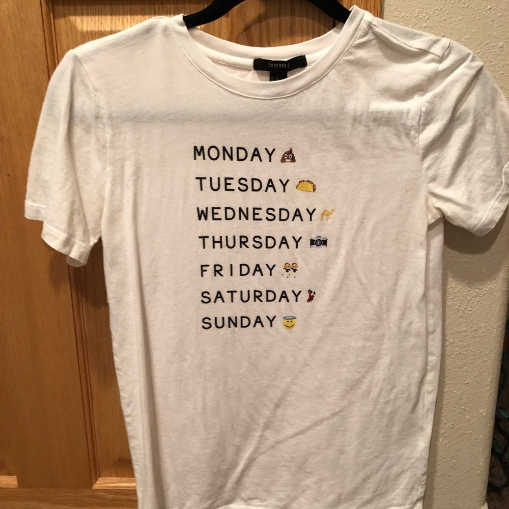 Days Of The Week Emoji Tee